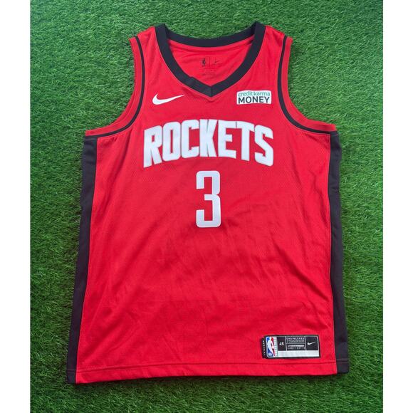 Nike NBA Houston Rockets #3 Red Dri-FIT Swingman Jersey Size 48 Men’s Sport L - Picture 1 of 5